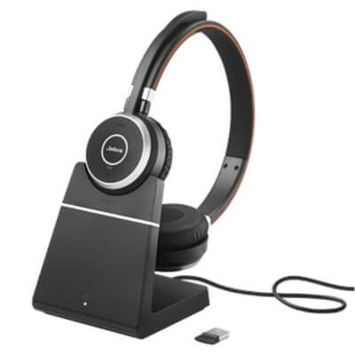 Jabra Evolve 65 SE UC Stereo Headset with Charging Stand